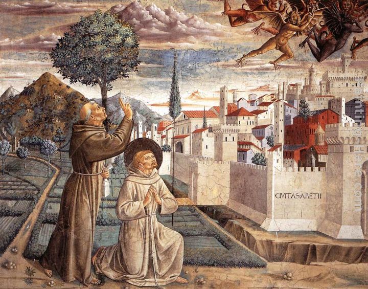 Scenes from the Life of St Francis (Scene 6, north wall) painting - Benozzo di Lese di Sandro Gozzoli Scenes from the Life of St Francis (Scene 6, north wall) art painting